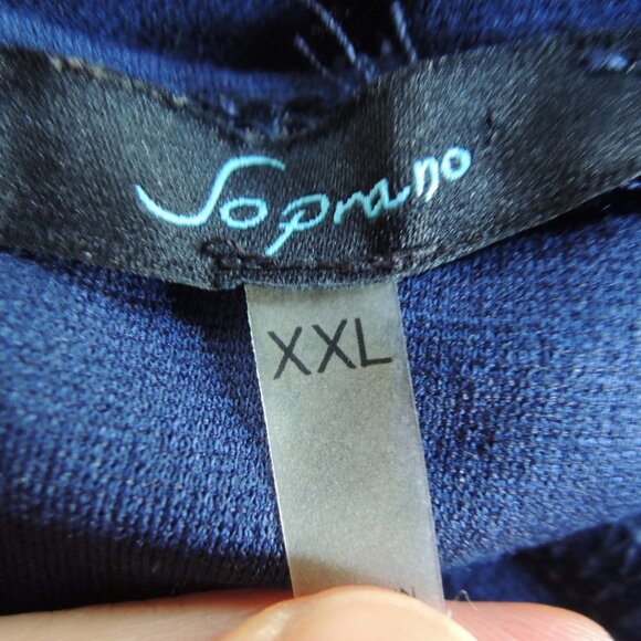 Soprano Navy Sleeveless Stretch Bodycon Dress XXL - Picture 6 of 7